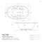 Atlantis Whirlpools Indulgence 41 x 70 Oval Soaking Bathtub 4170IS - alternate 3
